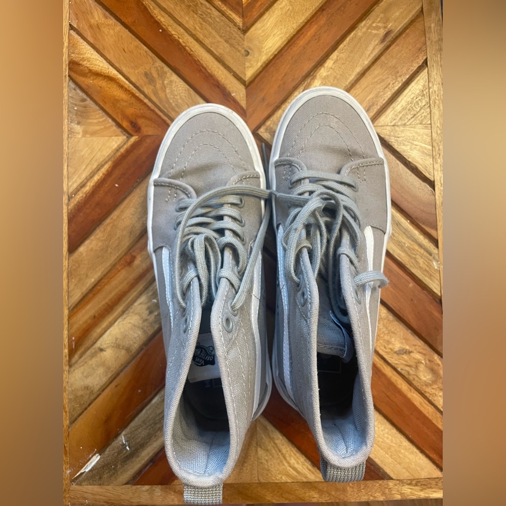 Free People Vans Sk8 Hi Tapered Platform Grey 7.5 Womens